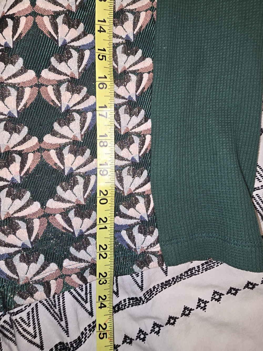 Anthropologie Dolan Green Floral-Print Button Front Pencil Skirt Size Large - Picture 9 of 10